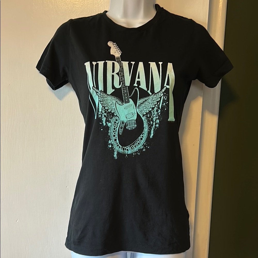 Nirvana Guitair-with-wings Band Tee